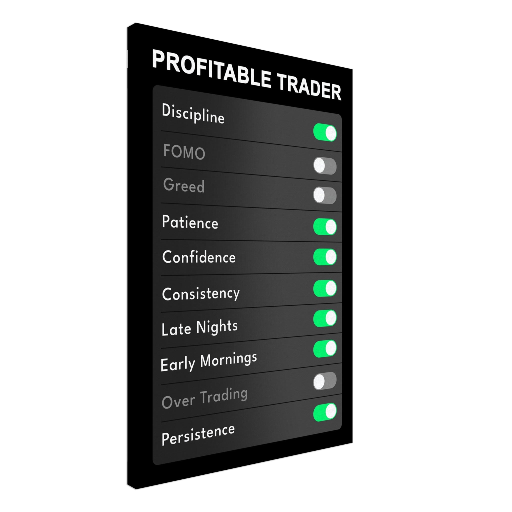 Profitable Trader Settings (Black)