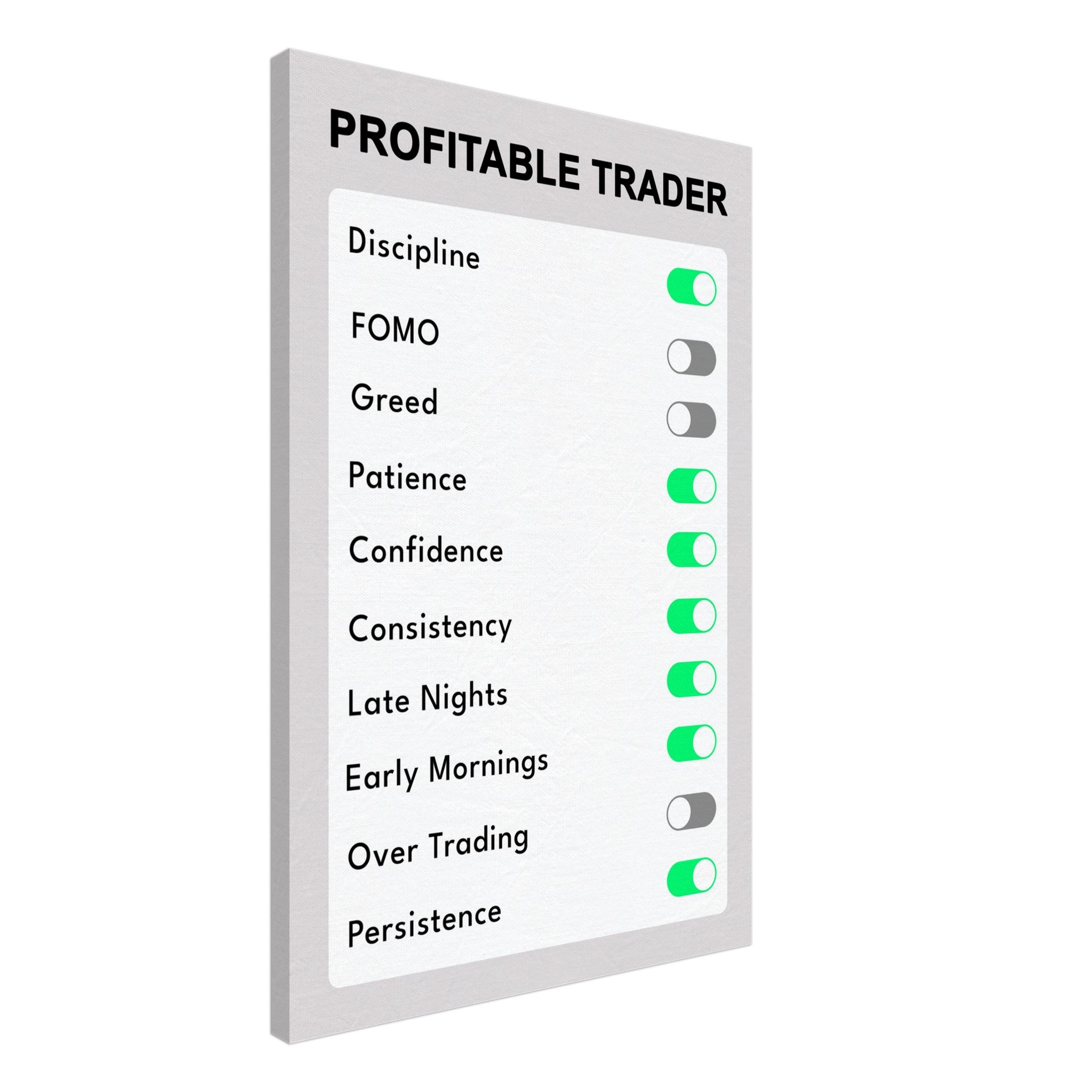 Profitable Trader Settings (White)